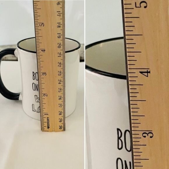 White Ceramic Coffee Mug Black Handle 11oz My Book Club Only Reads Wine Labels - Picture 3 of 7